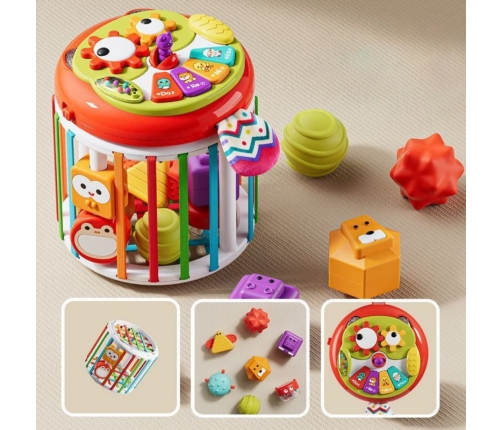 WOOPIE BABY Walec Kostka Sensoryczna Interaktywny Bębenek