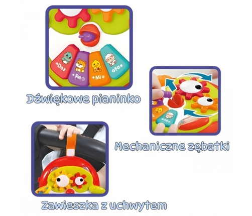 WOOPIE BABY Interaktywna Zabawka Sowa Pianinko z Szeleszczącym Ogonem