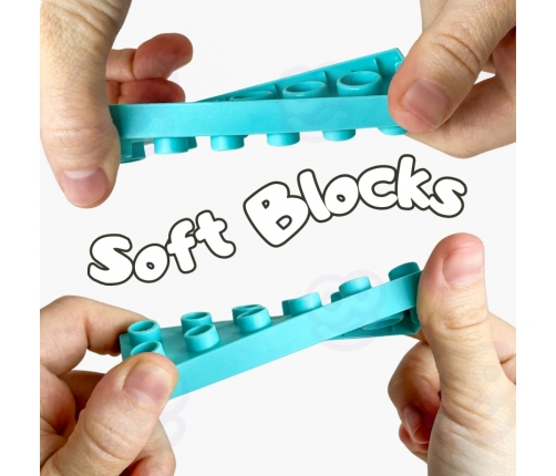 WOOPIE Klocki Soft Blocks Zestaw 99 Elementów w Pudełku