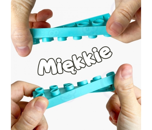 WOOPIE Klocki Soft Blocks Zestaw 99 Elementów w Pudełku