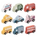 VIGA Drewniany Zestaw Kolorowych Pojazdów Miejskich 9szt.