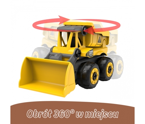 WOOPIE Zdalnie Sterowany Samochodzik Budowlany DIY