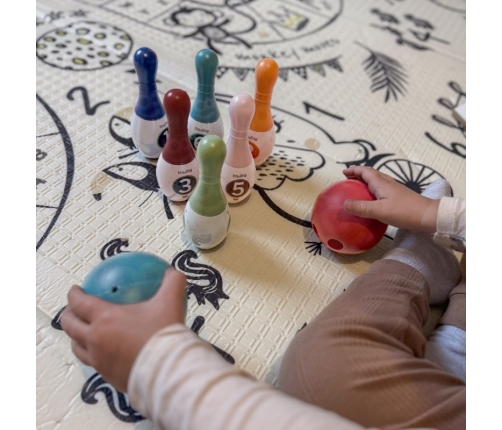 WOOPIE Kolorowe Kręgle dla Dzieci Cyferki