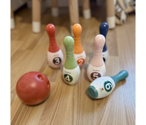 WOOPIE Kolorowe Kręgle dla Dzieci Cyferki