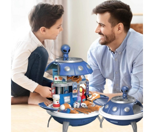 WOOPIE Warsztat 3w1 Plecak Projektor UFO 52 el.