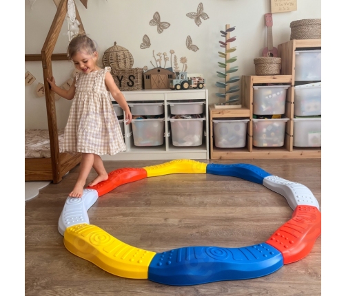 WOOPIE Równoważnia Modułowa Tor Ścieżka Sensoryczna Okrąg