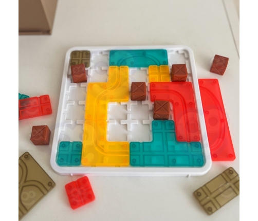 WOOPIE Gra Planszowa Logiczna Kreatywna Układanka Przestrzenna