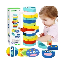 TOOKY TOY Gra Zręcznościowa Klocki Zwierzęta Certyfikat FSC TOOKY TOY Gra Zręcznościowa Klocki Zwierzęta Certyfikat FSC