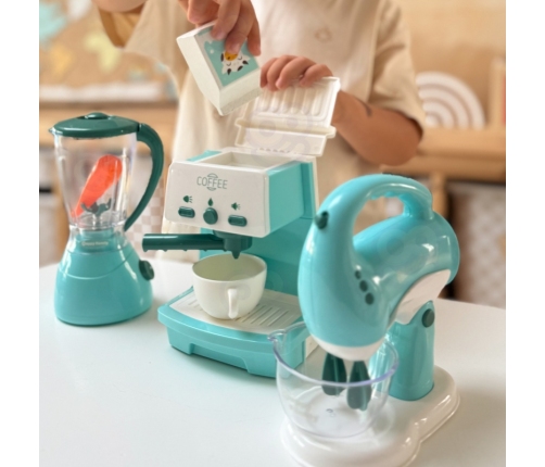 WOOPIE Zestaw AGD 3w1 Ekspres Mikser Blender Efekty Dźwiękowe Świetlne