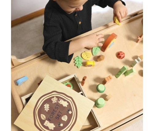 TOOKY TOY Zestaw Leśny Układanka w Stosy Klocki Figurki