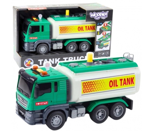WOOPIE Ciężarówka Cysterna Na Wodę Dźwięk Światła 1:14