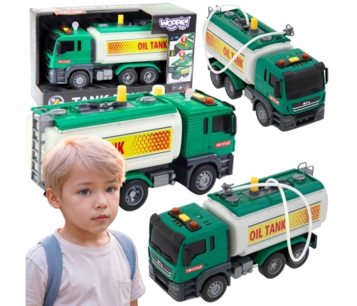 WOOPIE Ciężarówka Cysterna Na Wodę Dźwięk Światła 1:14