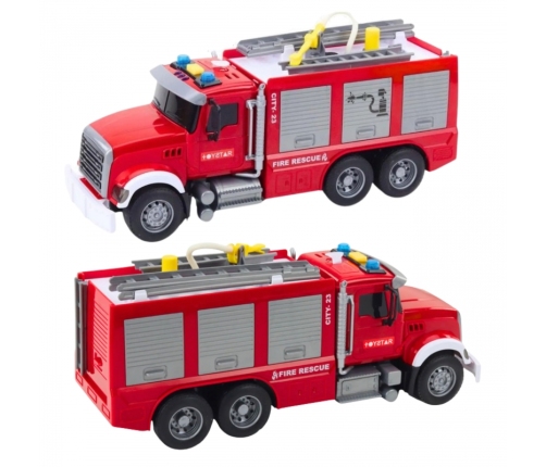 WOOPIE Ciężarówka Wóz Strażacki Na Wodę Dźwięk Światła 1:14