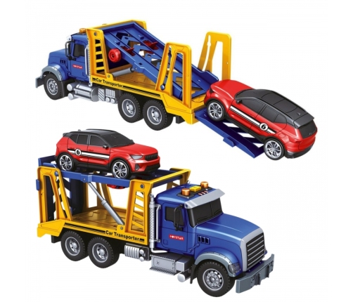 WOOPIE Laweta Ciężarówka Transporter Z Autkiem Światło Dźwięk