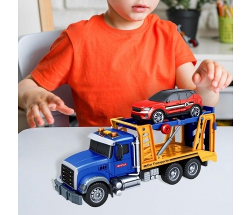 WOOPIE Laweta Ciężarówka Transporter Z Autkiem Światło Dźwięk