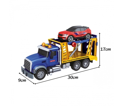 WOOPIE Laweta Ciężarówka Transporter Z Autkiem Światło Dźwięk