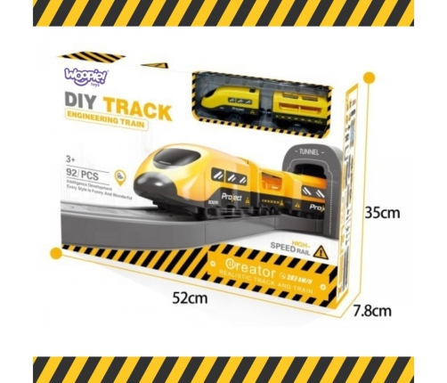 WOOPIE Kolejka Elektryczna Pendolino Zestaw 92el.