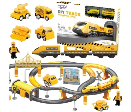 WOOPIE Kolejka Elektryczna Pendolino Zestaw 92el.