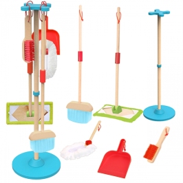 TOOKY TOY Drewniany Zestaw do Sprzątania dla Dzieci 6 el. TOOKY TOY Drewniany Zestaw do Sprzątania dla Dzieci 6 el.
