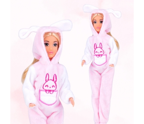 WOOPIE ROYAL Lalki Kombinezony Różowe Króliczki Zestaw 2szt.