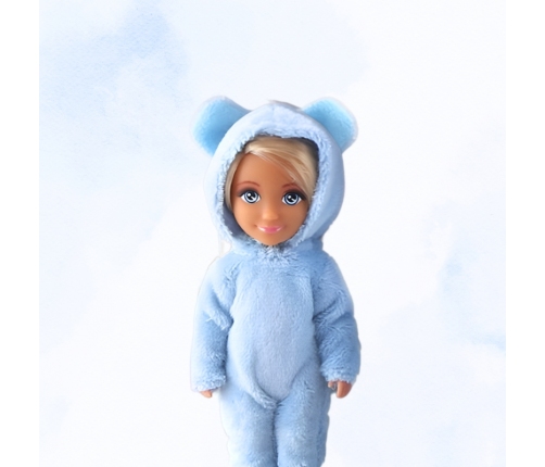 WOOPIE ROYAL Lalki Kombinezony Niebieskie Misie Zestaw 2szt.