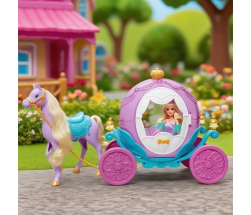 WOOPIE ROYAL Lalka Księżniczka Lily i Magiczny Powóz Karoca Akcesoria