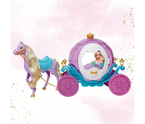 WOOPIE ROYAL Lalka Księżniczka Lily i Magiczny Powóz Karoca Akcesoria