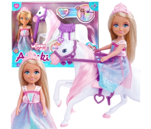 WOOPIE ROYAL Zestaw Lalka Księżniczka z Koniem