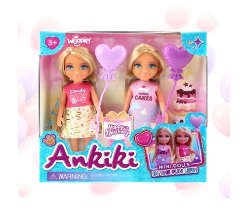 WOOPIE ROYAL Zestaw Urodzinowy Dwóch Laleczek - Candy i Cakes