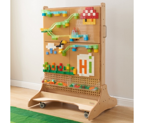 MASTERKIDZ Drewniana Tablica STEM Wolnostojąca