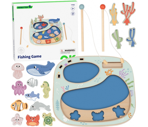 TOOKY TOY Złowić Rybkę Gra Zręcznościowa Układanka Montessori