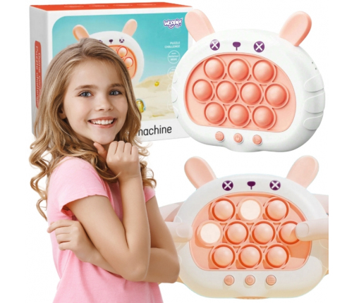 WOOPIE Gra POP IT Elektryczna Antystresowa Zręcznościowa Króliczek