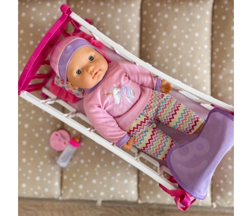 WOOPIE ROYAL Zestaw XL Opiekunka Lalka Jednorożec z Kołyską i Zestawem do Karmienia