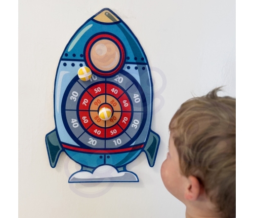 WOOPIE Gra Zręcznościowa w Rzutki na Rzepy Tarcza Rakieta