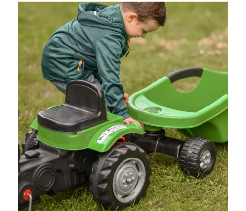 WOOPIE Traktor na Pedały Big PowerTrac z Przyczepą XXL