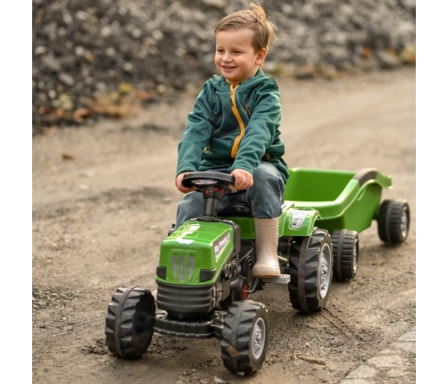 WOOPIE Traktor na Pedały Big PowerTrac z Przyczepą XXL