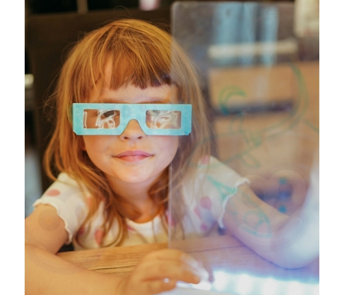 WOOPIE Magnetyczna Tablica 3D Podświetlenie LED do Rysowania