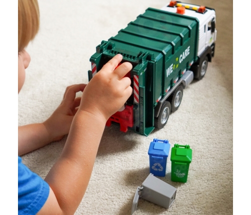 WOOPIE Śmieciarka Ciężarówka Segregacja Śmieci - skala 1:10