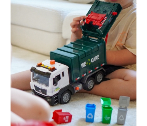 WOOPIE Śmieciarka Ciężarówka Segregacja Śmieci - skala 1:10
