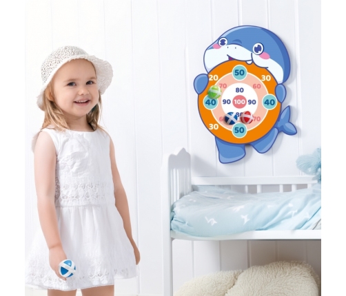 WOOPIE Gra Zręcznościowa w Rzutki na Rzepy Tarcza Rekin