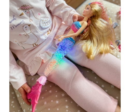 WOOPIE Lalka Syrenka Gina Magiczna Tęczowa z Akcesoriami