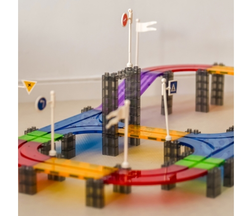 WOOPIE Magnetyczny Tor Samochodowy Wyścigowy + Autko 137 El.