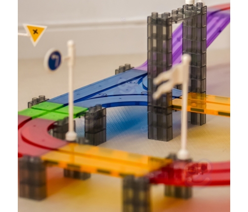 WOOPIE Magnetyczny Tor Samochodowy Wyścigowy + Autko 76 el.