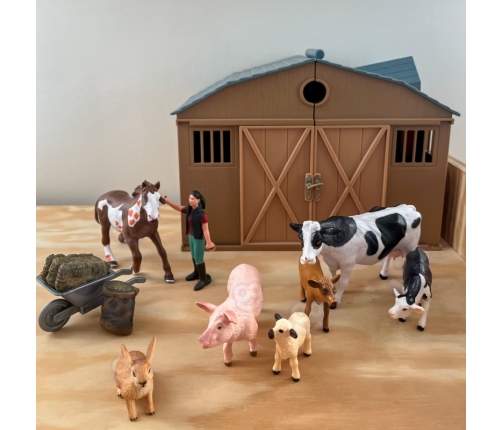WOOPIE Figurki Zwierząt Szczęśliwa Farma 10el.