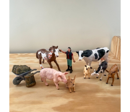 WOOPIE Figurki Zwierząt Szczęśliwa Farma 10el.