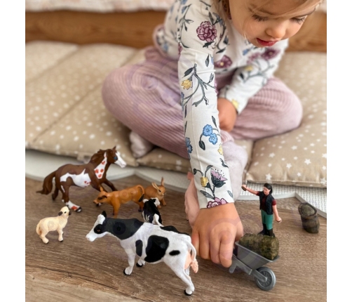 WOOPIE Figurki Zwierząt Szczęśliwa Farma 10el.