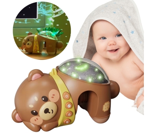 WOOPIE BABY Projektor Gwiazd Rzutnik Lampka Nocna dla Dzieci Miś