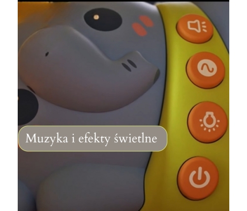 WOOPIE BABY Projektor Gwiazd Rzutnik Lampka Nocna dla Dzieci Słonik