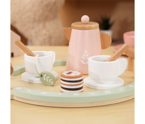 WOOPIE GREEN Drewniany Zestaw do Herbaty i Kawy 12 el. FSC