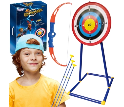 WOOPIE Zestaw Małego Łucznika Łuk Strzały Tarcza  12el.
